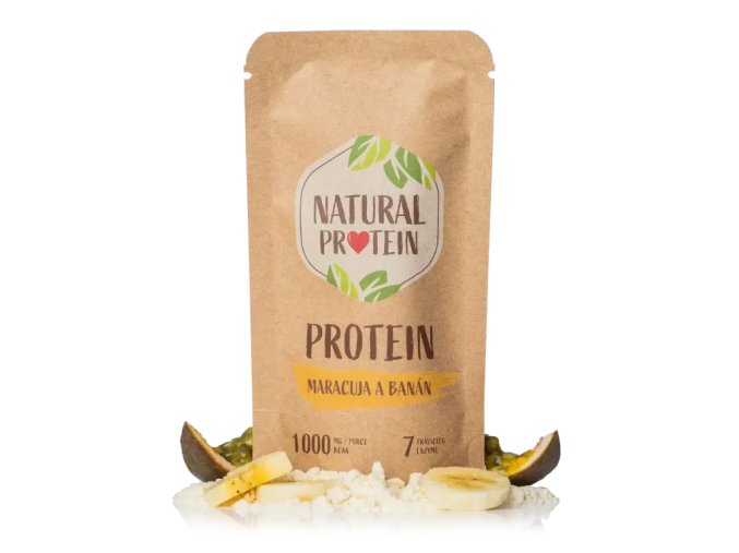 nápoj NaturalProtein protein SPORT 35g maracuja a banán