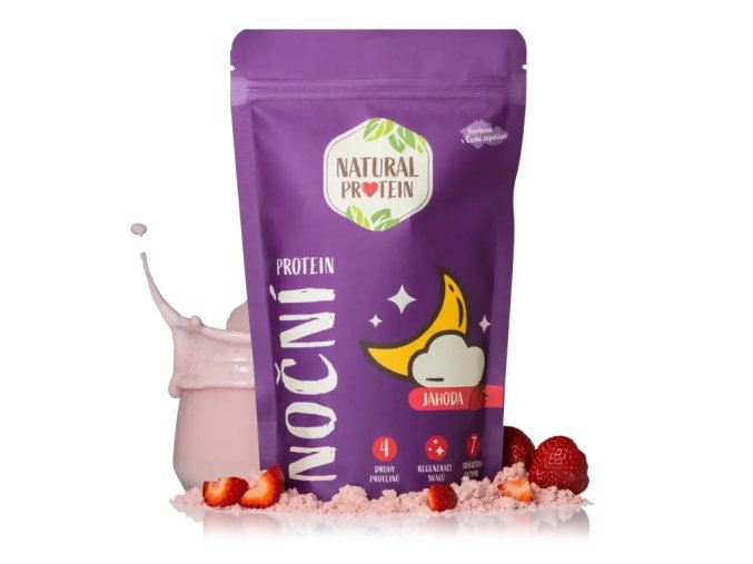nápoj NaturalProtein protein noční 350g jahoda