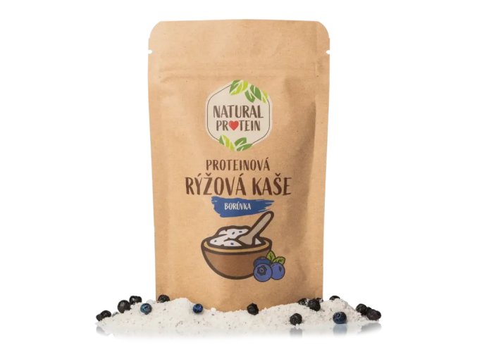 kaše rýžová NaturalProtein proteinová borůvka 60g