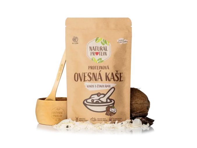 kaše ovesná NaturalProtein proteinová kokos s čokoládou 360g