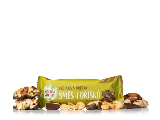 tyčinka NaturalProtein ořechová 40g směs 4 ořechů