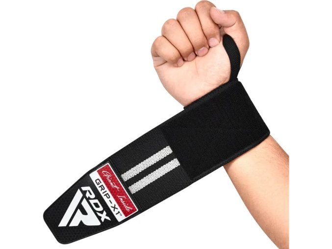 bandáže na zápěstí RDX WR11 černo bílá