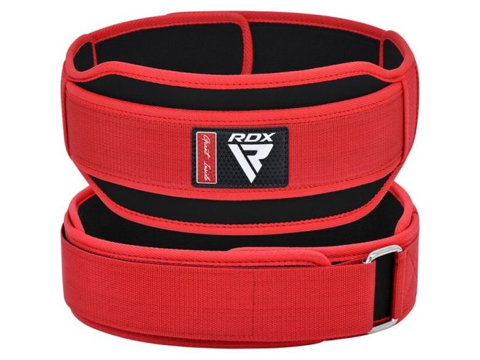vzpěračský pás RDX RX5 červený (Velikost L)