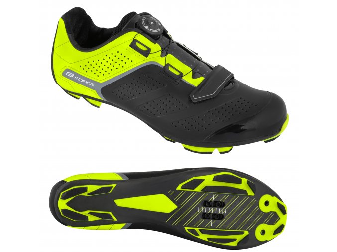 tretry FORCE MTB CARBON DEVIL PRO, fluo