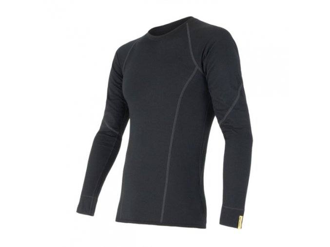 triko dlouhé pánské SENSOR MERINO ACTIVE černé (Velikost L)