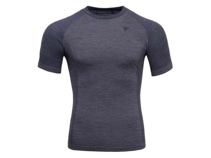 Silvini pánské merino triko MT1648 Soana (Velikost S/M, Barva charcoal-cloud)