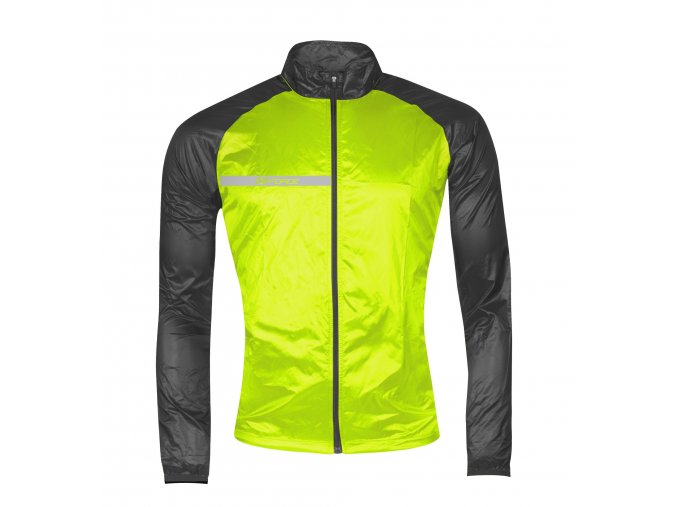 bunda FORCE WINDPRO neprofuk, fluo-černá