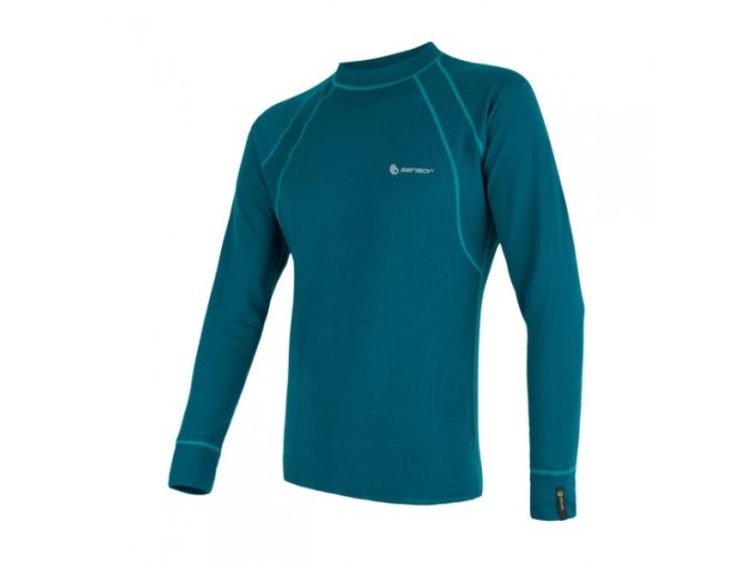 triko dlouhé pánské SENSOR DOUBLE FACE safír (Velikost L)