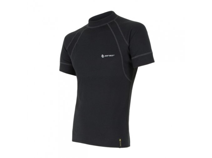 triko krátké pánské SENSOR DOUBLE FACE černé (Velikost L)