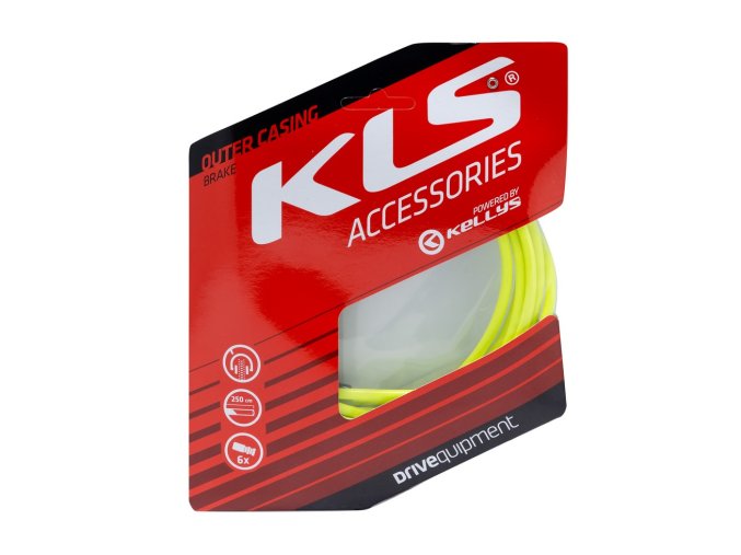 KELLYS Bowden brzdový KLS 250 cm, lime yellow, 1pc