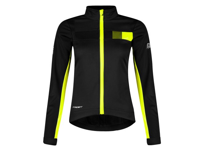 bunda F FROST LADY softshell zimní, černo-fluo