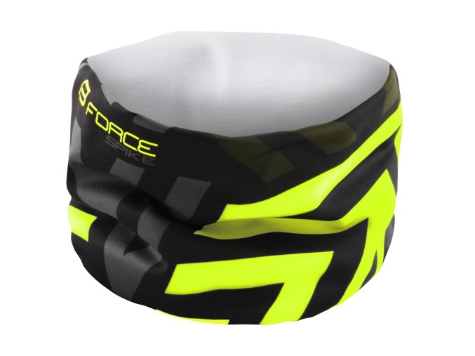 šátek FORCE SPIKE jaro/podzim, černo-fluo UNI