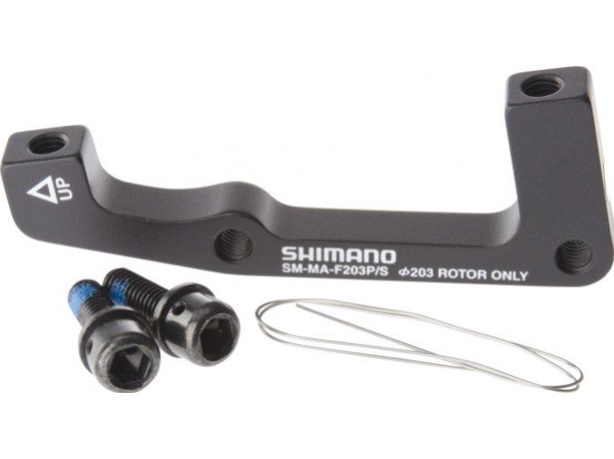 adaptér kotoučové brzdy Shimano přední 203mm standard original balení