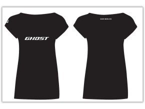 Dámské triko GHOST Logo Black/White (Varianta M)