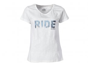 Dámské triko GHOST Casual Line Ride White/Ice Blue