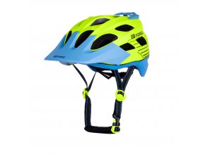 přilba FORCE RAPTOR MTB fluo-modrá