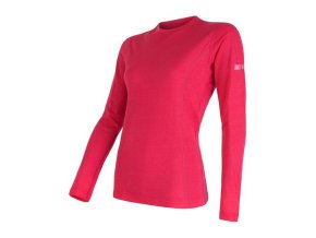 triko dlouhé dámské SENSOR MERINO ACTIVE magenta (Velikost L)