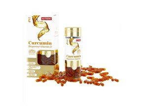 tablety Nutrend Curcumin+Bioperine+VItamin D 60tablet