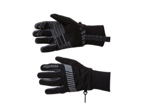 rukavice Progress SNOWSPORT GLOVES černo/šedé (Velikost L)