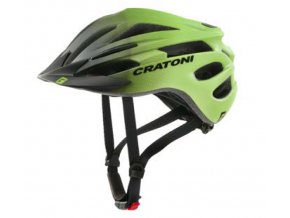 Dětská helma CRATONI Pacer Black/Lime Matt