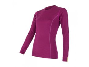 triko dlouhé dámské SENSOR MERINO ACTIVE lilla