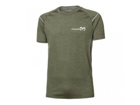 triko krátké pánské Progress NKR merino khaki melír (Velikost M)