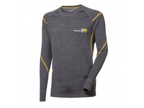 triko dlouhé pánské Progress NDR merino šedý melír (Velikost XXL)