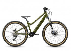 Detský bicykel e-troX race 26 Zoll 9-Gang olivová/béžová (od 146 cm)