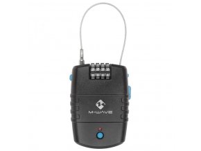 alarm-zámek lankový M-Wave kódový 2x600mm