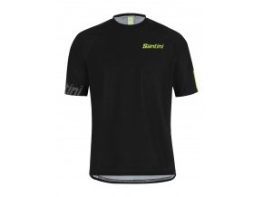 Volný dres SANTINI Sasso Black/Flashy Green