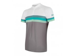 dres krátký pánský SENSOR SUMMER STRIPE šedo/zelený (Velikost XL)
