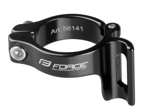 objímka přesmyku na rám 31,8 mm Al, černá