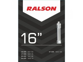 duše RALSON 16"x1.75-2.125 (47/57-305) DV/22mm