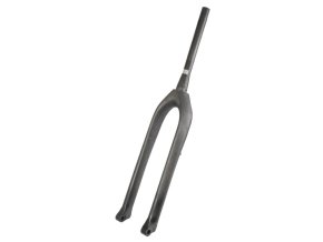 vidlice 27,5-29" 1 1/8-1.5" MTB carbon surový povrch