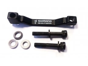 adaptér kotoučové brzdy Shimano přední/zadní 160-180mm post mont servisní balení