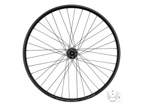 kolo zadní FORCE XC DISC 622x19 FHM475-6d 36d