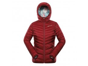 bunda dámská ALPINE PRO EROMA oboustranná červená (Velikost L)
