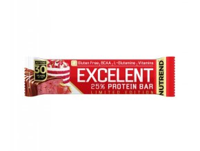 tyčinka Nutrend Excelent jahodový dort 85g