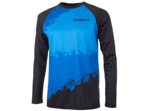 Dres s dlouhým rukávem GHOST AM Blue/Black