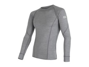 triko dlouhé pánské SENSOR MERINO ACTIVE šedé (Velikost L)