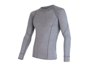 triko dlouhé pánské SENSOR MERINO ACTIVE šedé