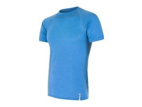 triko krátké pánské SENSOR MERINO ACTIVE modré (Velikost L)