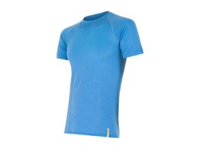triko krátké pánské SENSOR MERINO ACTIVE modré (Velikost L)