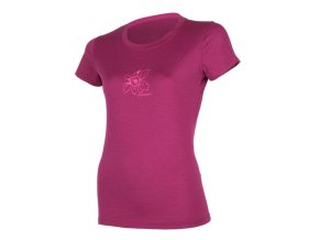triko krátké dámské SENSOR MERINO ACTIVE PT ORCHID lilla