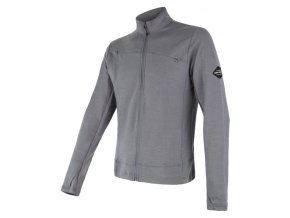 mikina pánská SENSOR MERINO UPPER šedá (Velikost L)