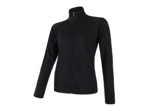 mikina dámská SENSOR MERINO UPPER černá (Velikost L)