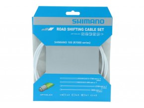 bowdeny+lanka Shimano R7000 SP41+RS900 OPTISLICK set bílý