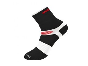 ponožky Progress CYCLING HIGH SOX černo-bílé (Velikost 3-5)
