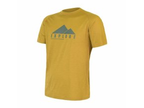 triko krátké pánské SENSOR MERINO AIR PT EXPLORE mustard (Velikost L)