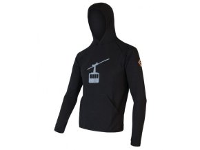 mikina pánská SENSOR MERINO UPPER GONDOLA černá
